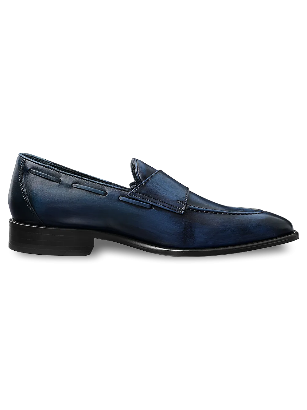 Barrett Monk Strap Loafer - Deep Blue