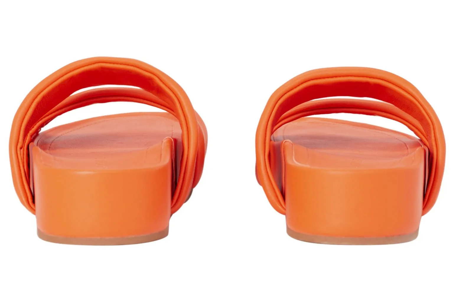 Hallie Orange Leather