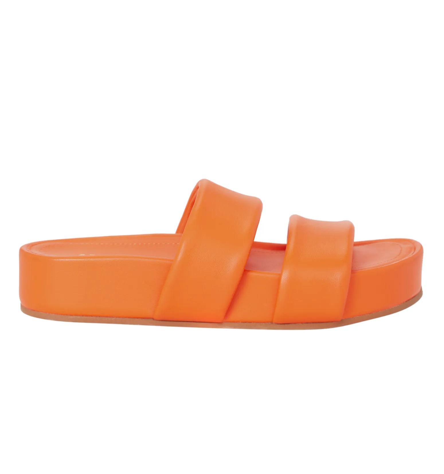 Hallie Orange Leather