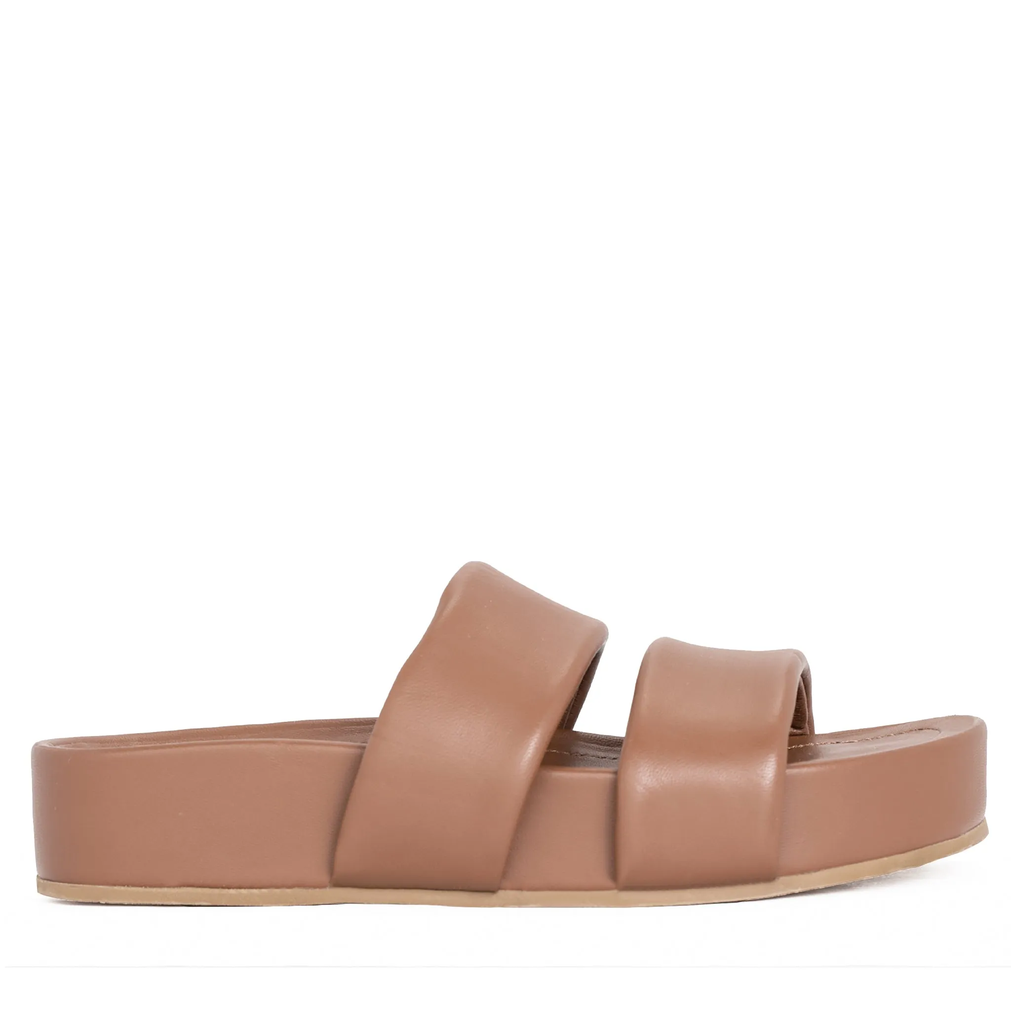 Hallie Orange Leather