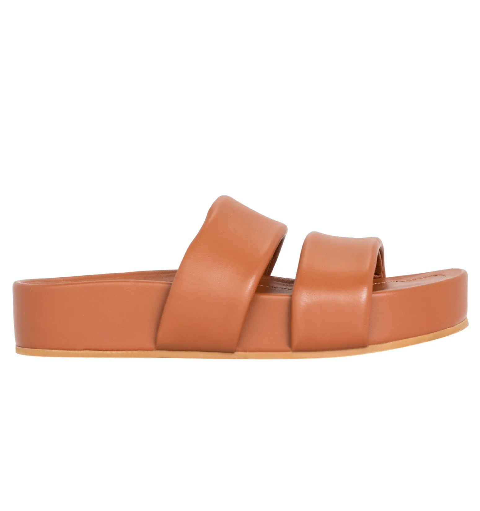 Hallie Orange Leather