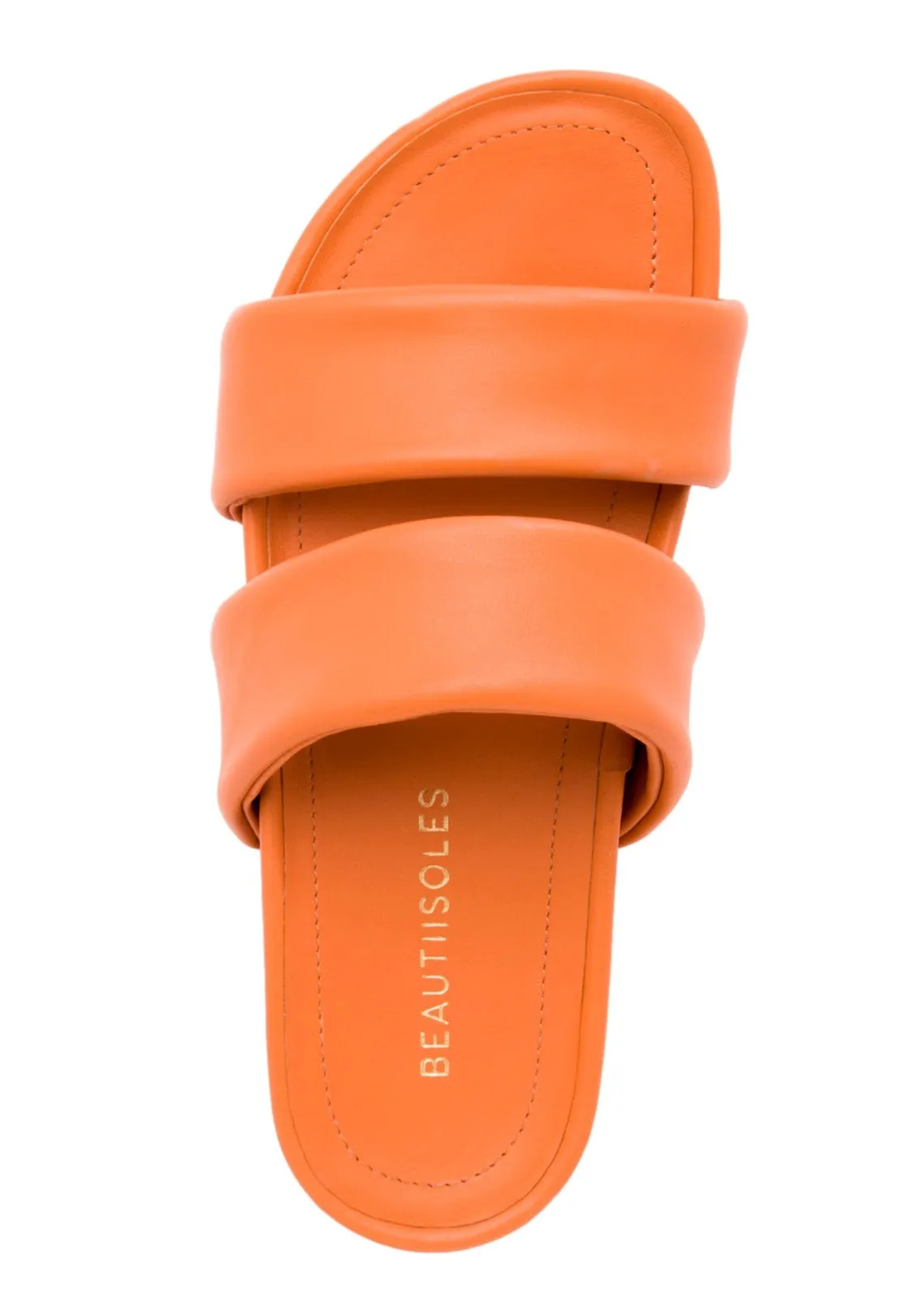 Hallie Orange Leather