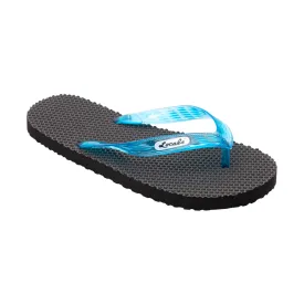 Massage Women's Translucent Turquoise Strap Slippah