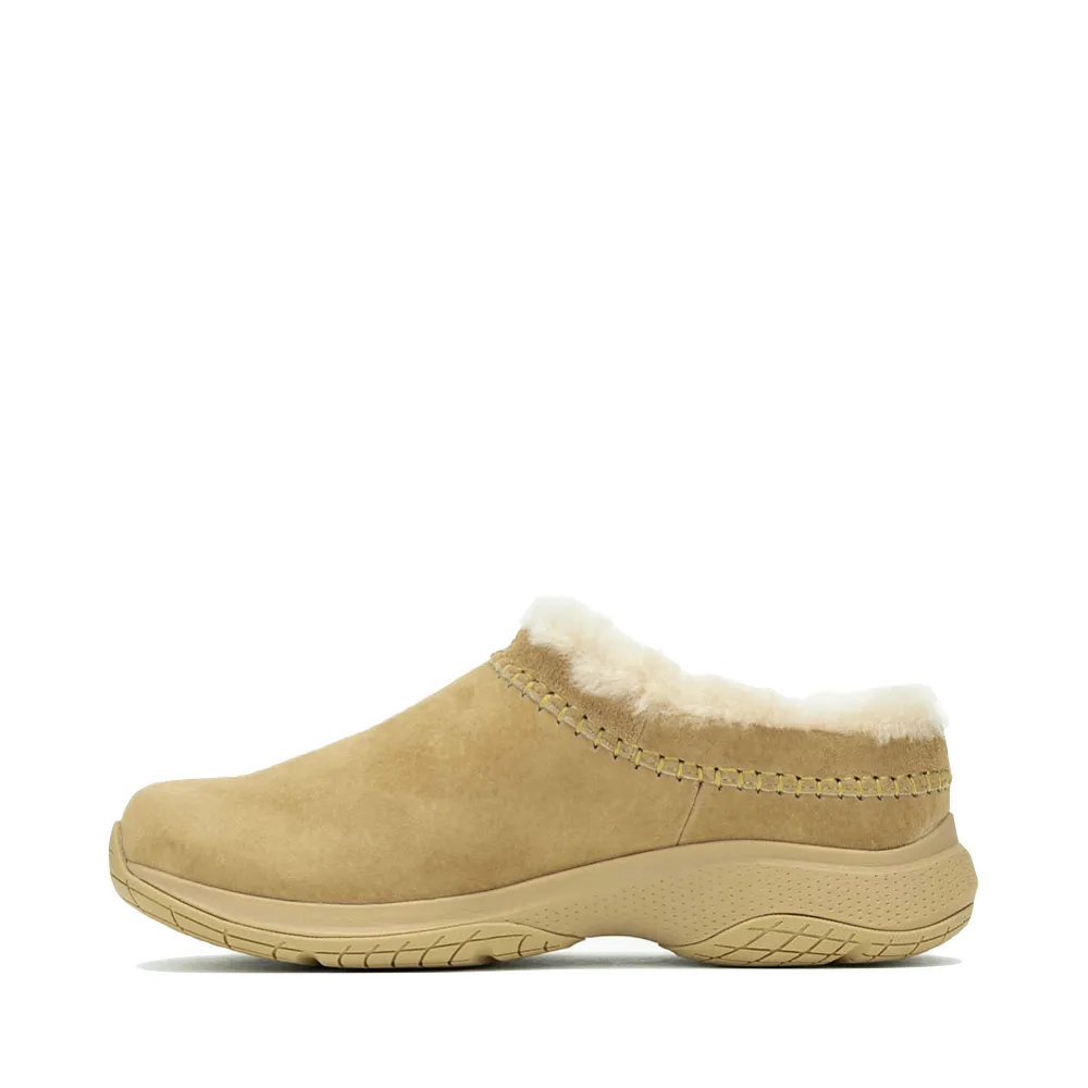 Merrell Women's Encore Ice 5 Waterproof Suede Leather Clog in Tan