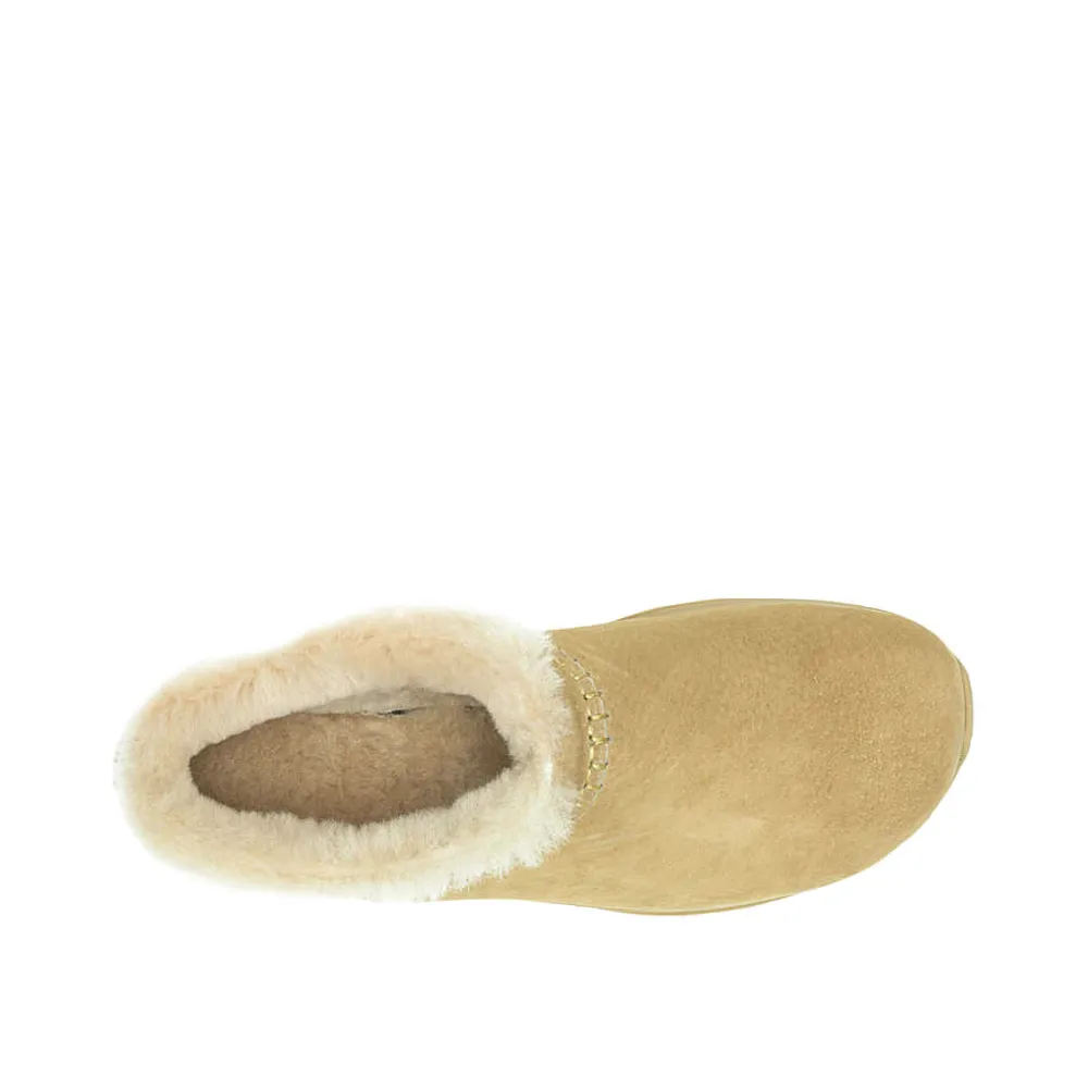 Merrell Women's Encore Ice 5 Waterproof Suede Leather Clog in Tan
