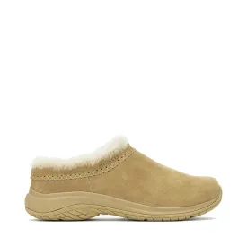Merrell Women's Encore Ice 5 Waterproof Suede Leather Clog in Tan