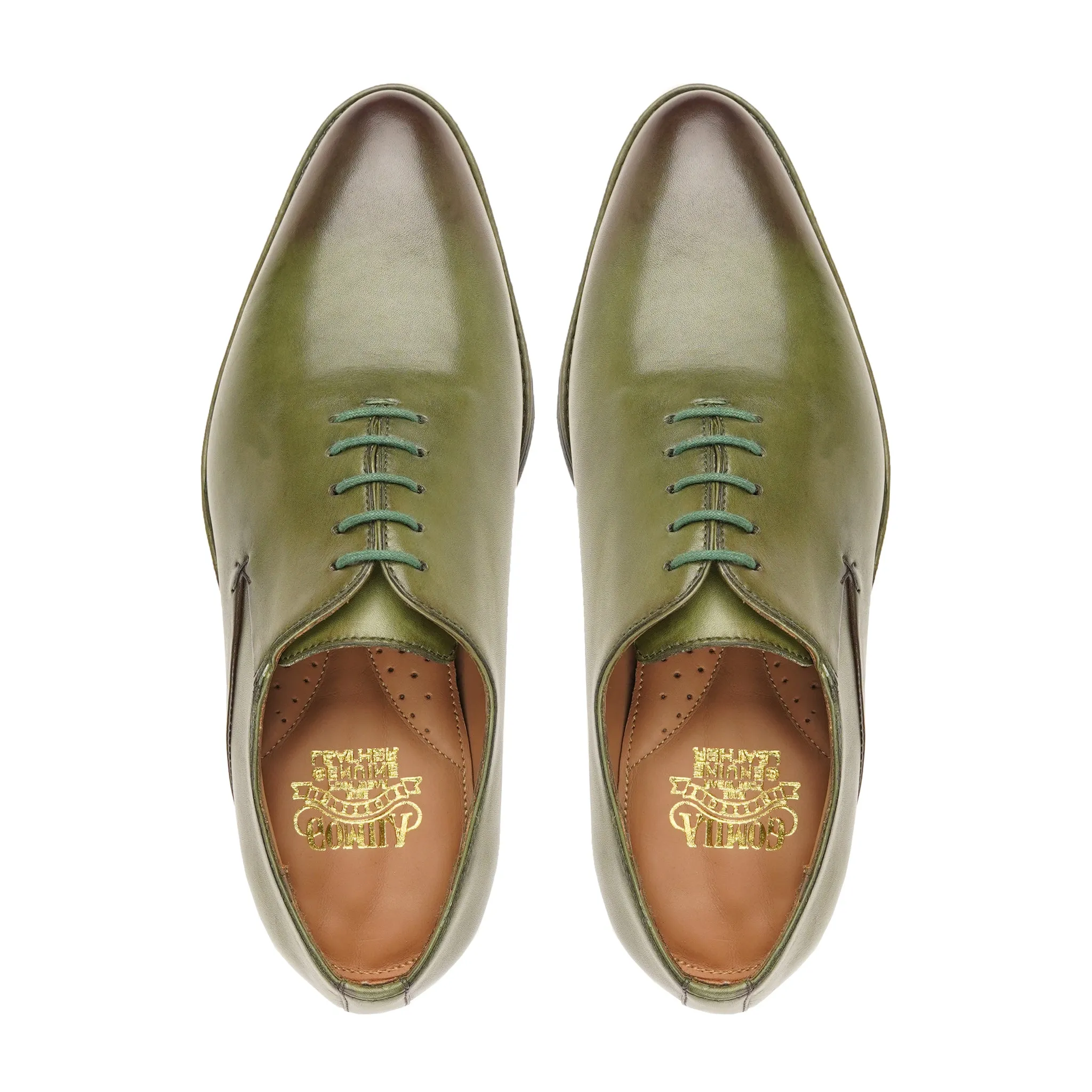 Veto - Men's Green Calf Leather Wholecut Shoe